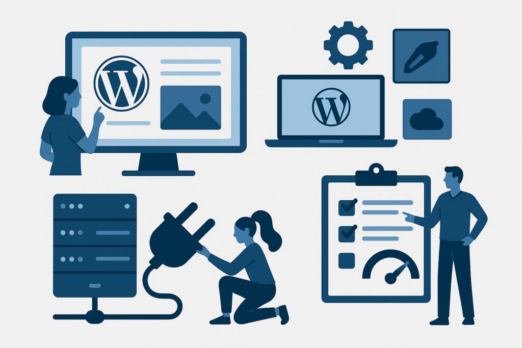 creer site wordpress